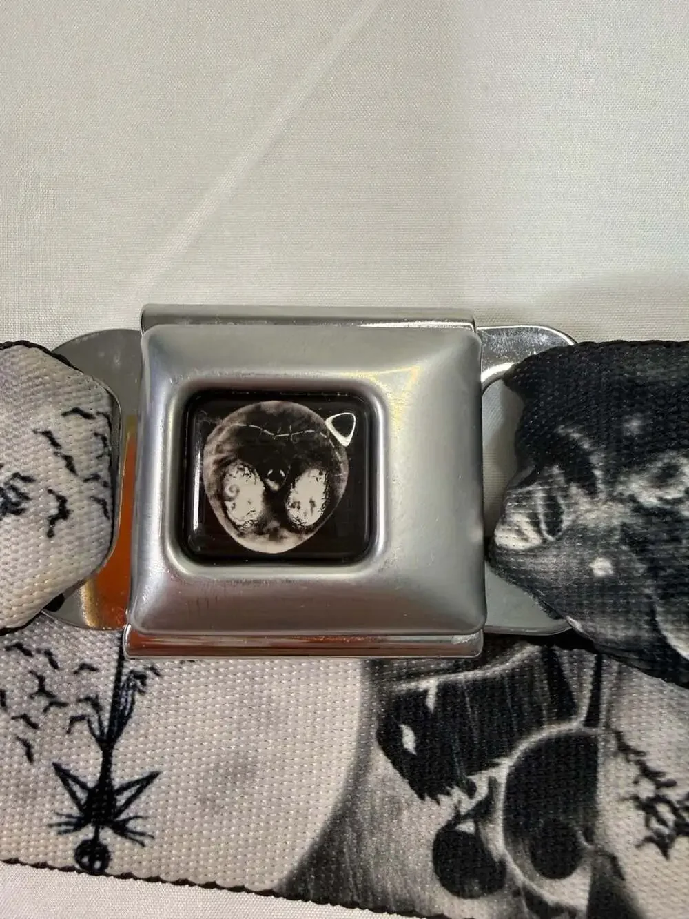 Buckle-Down The Nightmare Before Christmas Black and White Seatbelt Belt